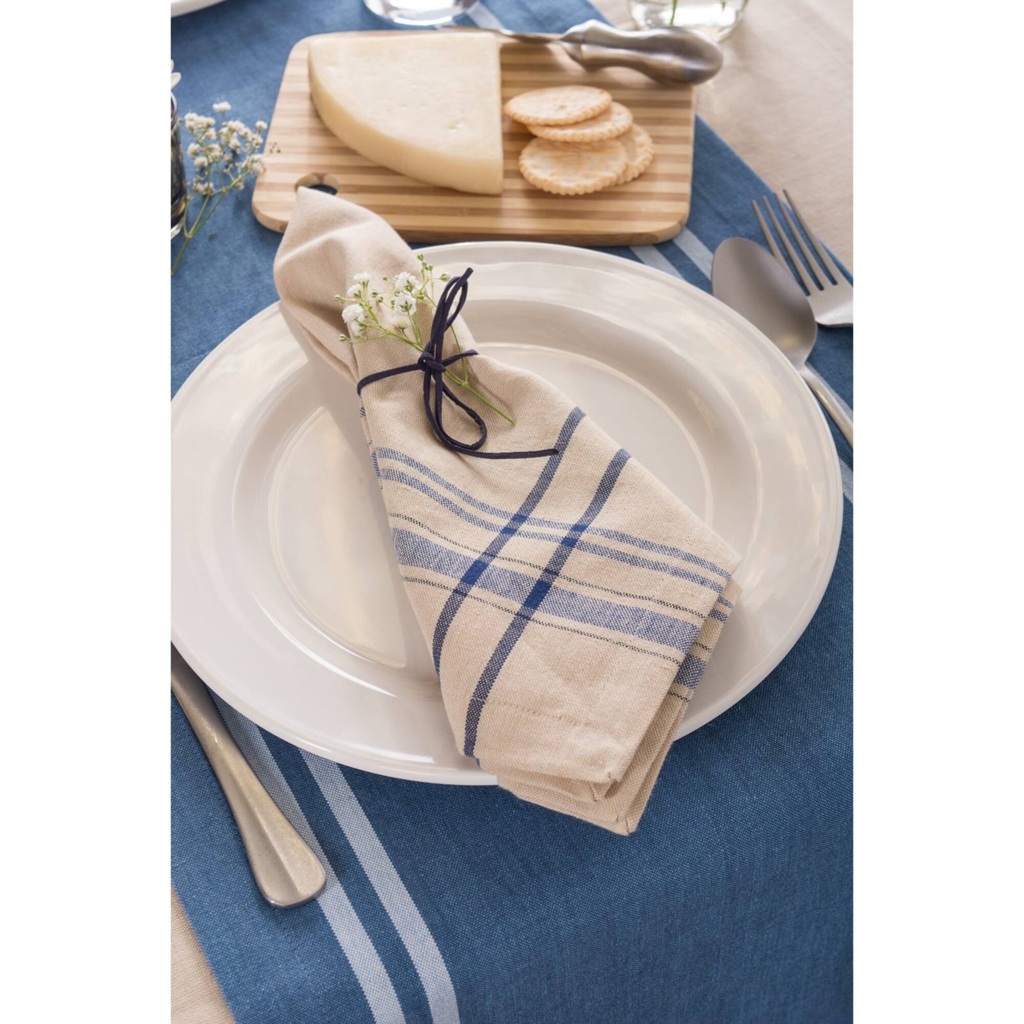 DII® French Stripe Cloth Dinner Napkins